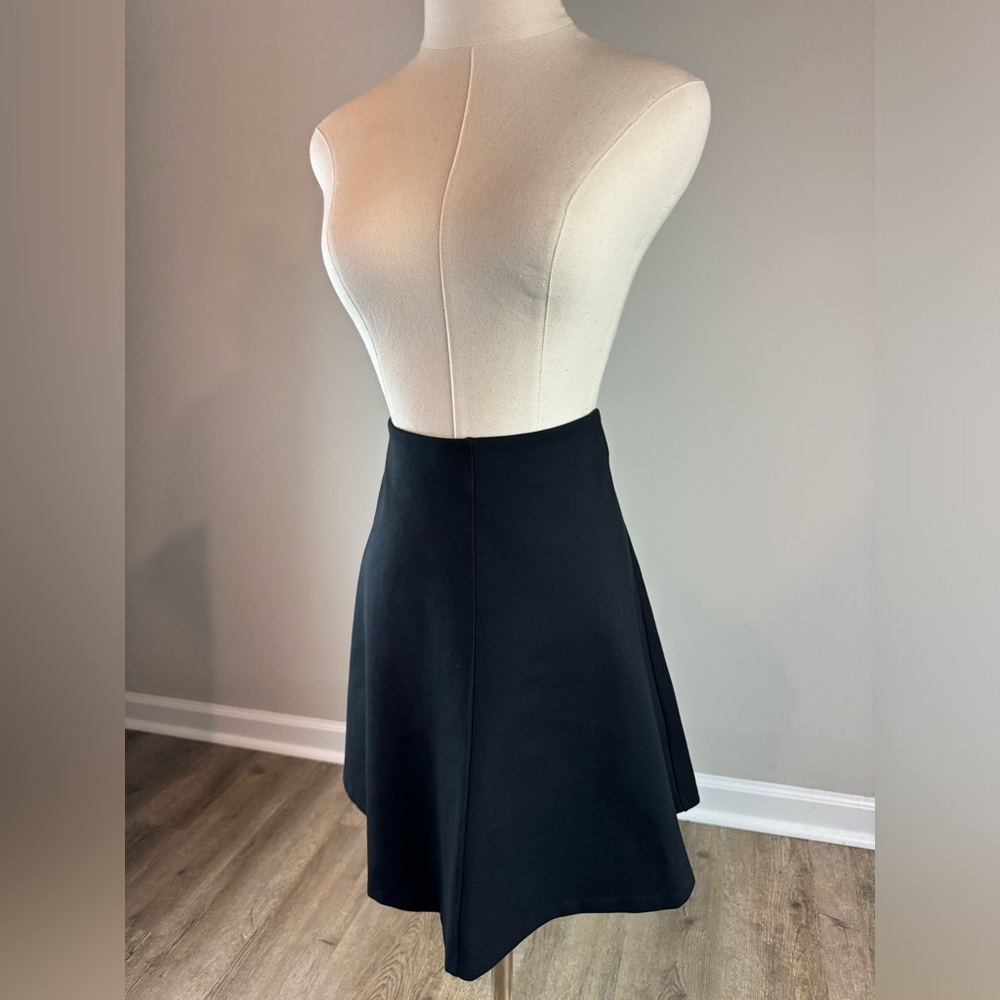 EUC Loft Black Skater Skirt
